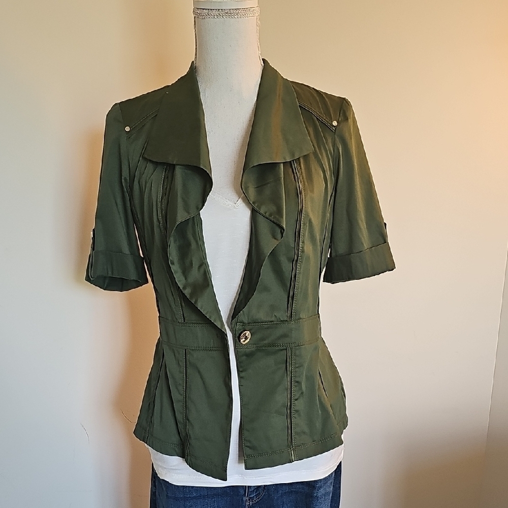 WHBM Women's Green Jacket